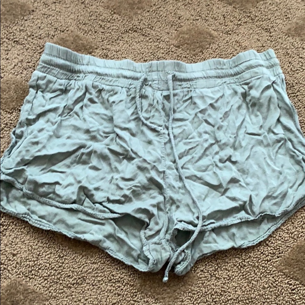 Green comfy cute shorts